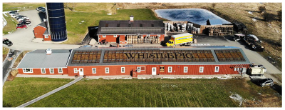 Bold graphic design with intricate WhistlePig branding elements