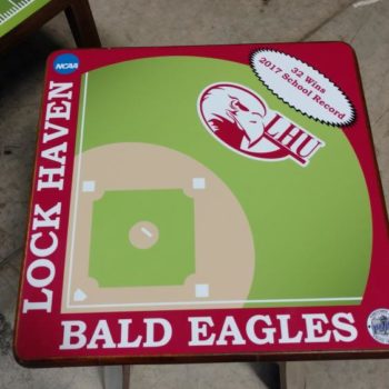 Lock Haven University table decal