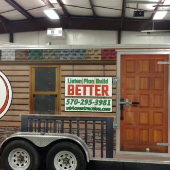 WB Construction trailer decal
