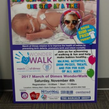 March of Dimes indoor signage