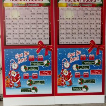 holiday calendar indoor signs