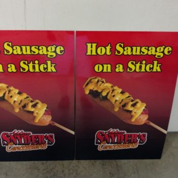 Snyder's Concessions outdoor signage