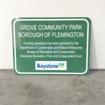 Grove Park outdoor signage