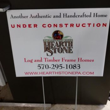 Hearth Stone Homes outdoor signage
