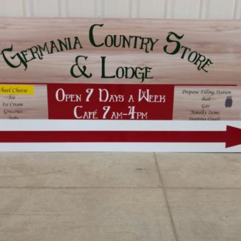 Germania Country Store outdoor signage