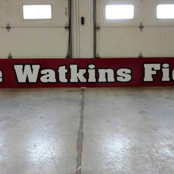 Watkins Field outdoor signage