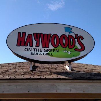 Haywood's outdoor signage