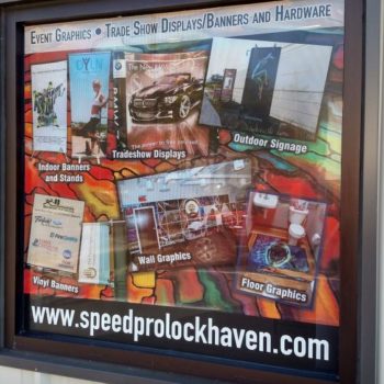 Speed Pro Lock Haven services sign