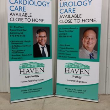 Haven Cardiology trade show displays