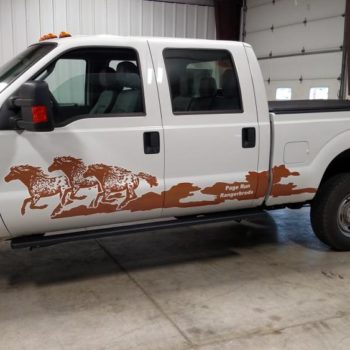 Page Run truck wrap