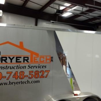 BryerTech Construction trailer decal