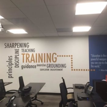 Corporate training word cloud wall decal