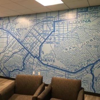 San Jose map wall mural