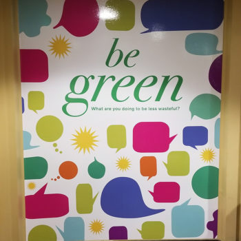 Be green dry erase wall graphic