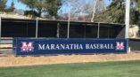 Maranatha baseball team banner