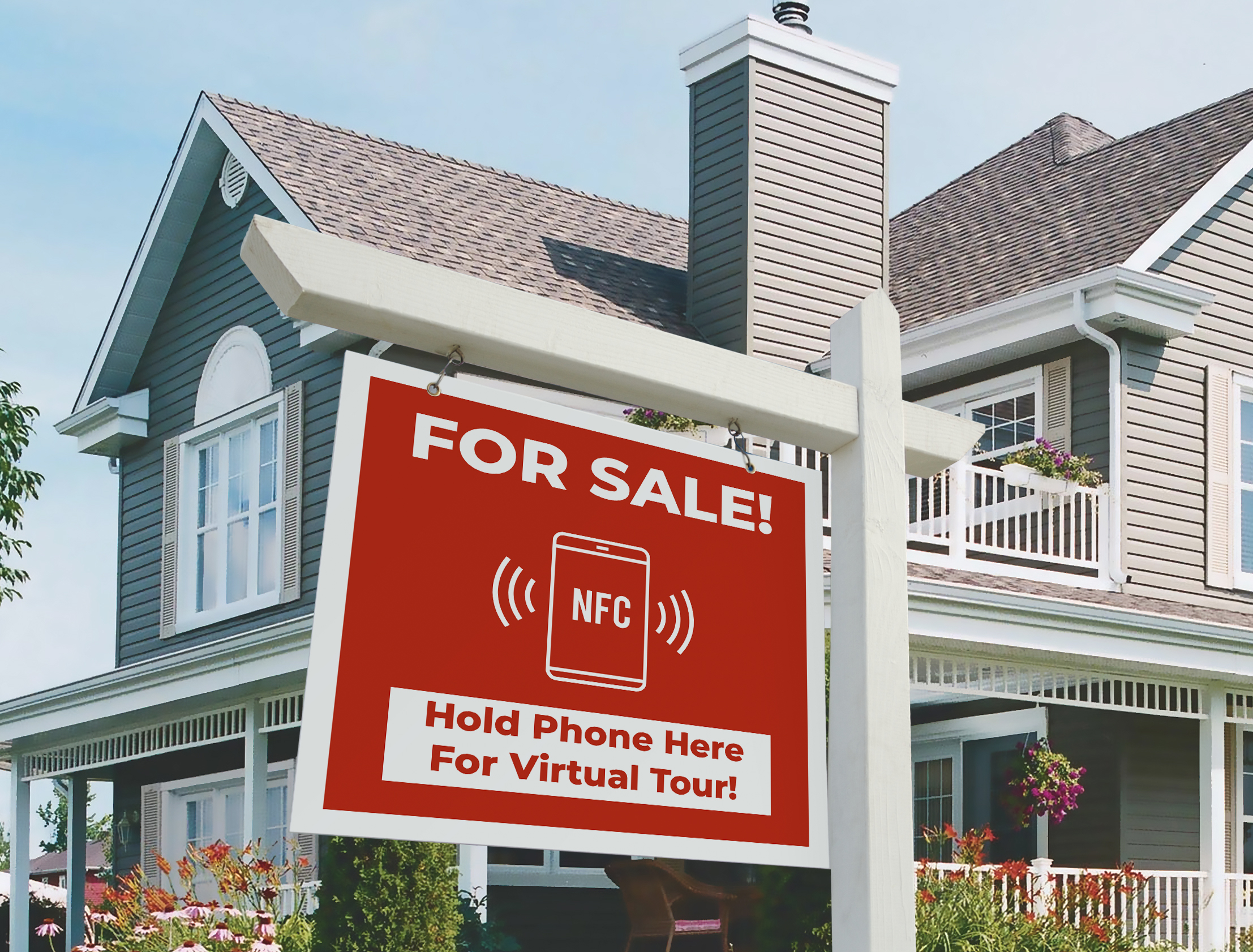 Real estate smart signage NFC