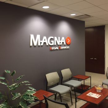 Magna acrylic sign