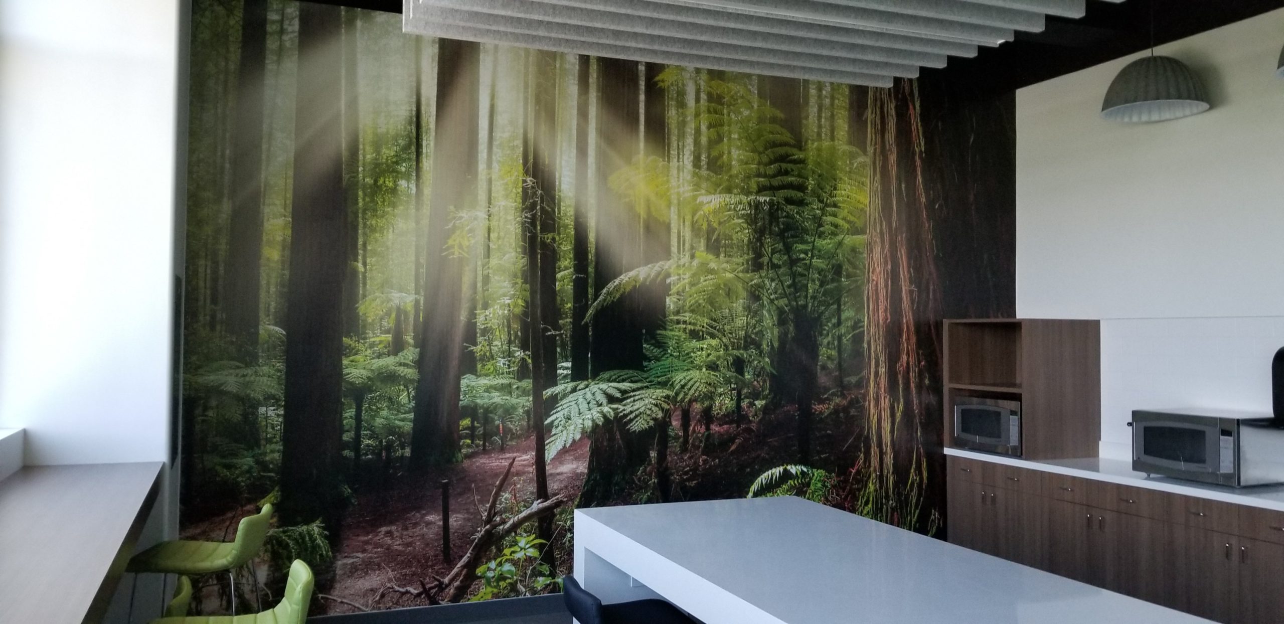 Forest wall mural