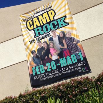Portfolio banner for Camp Rock musical performance  