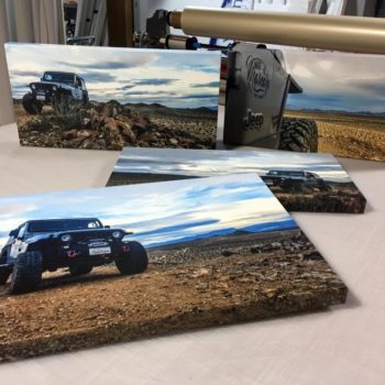 Image graphics of a jeep on off-road terrain