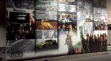 A wall mural for various different car and truck races