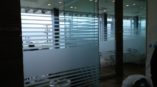 Window graphic with lines of grey