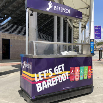 Wrapped Barefoot concession stand