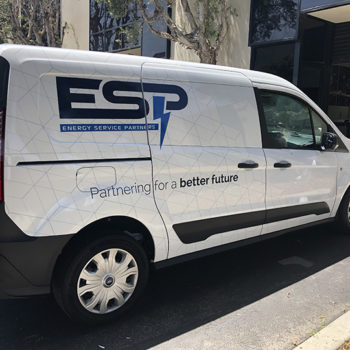 Van wrapped for Energy Service Partners
