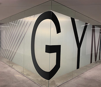 Gym window graphic