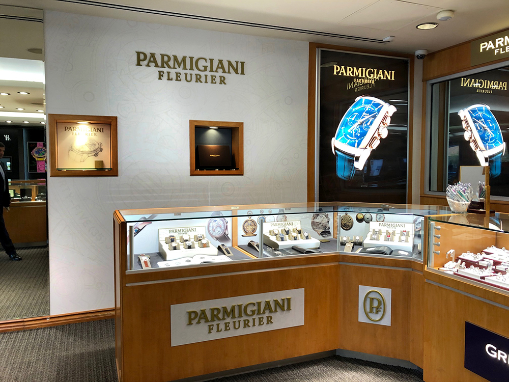 Parmigiani watches wall mural and graphic