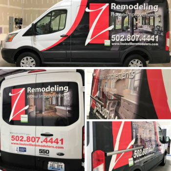 Vehicle wrap for Louisville Remodelers 