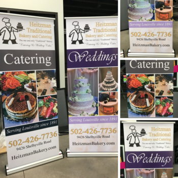 Pop-up displays created for Heitzman Traditional Bakery and Catering 