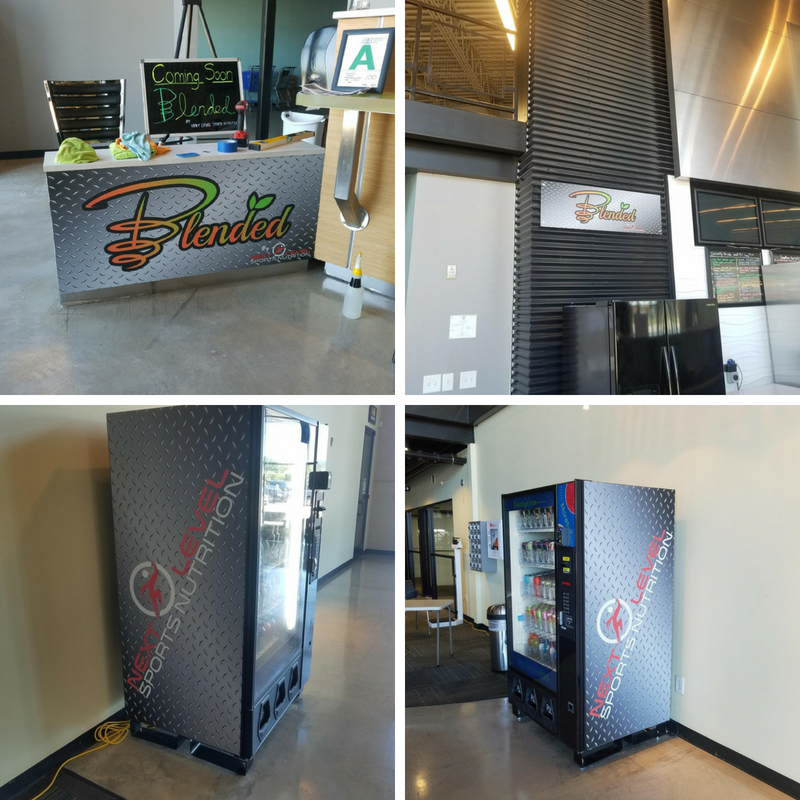 blended and next level sports nutrition graphics