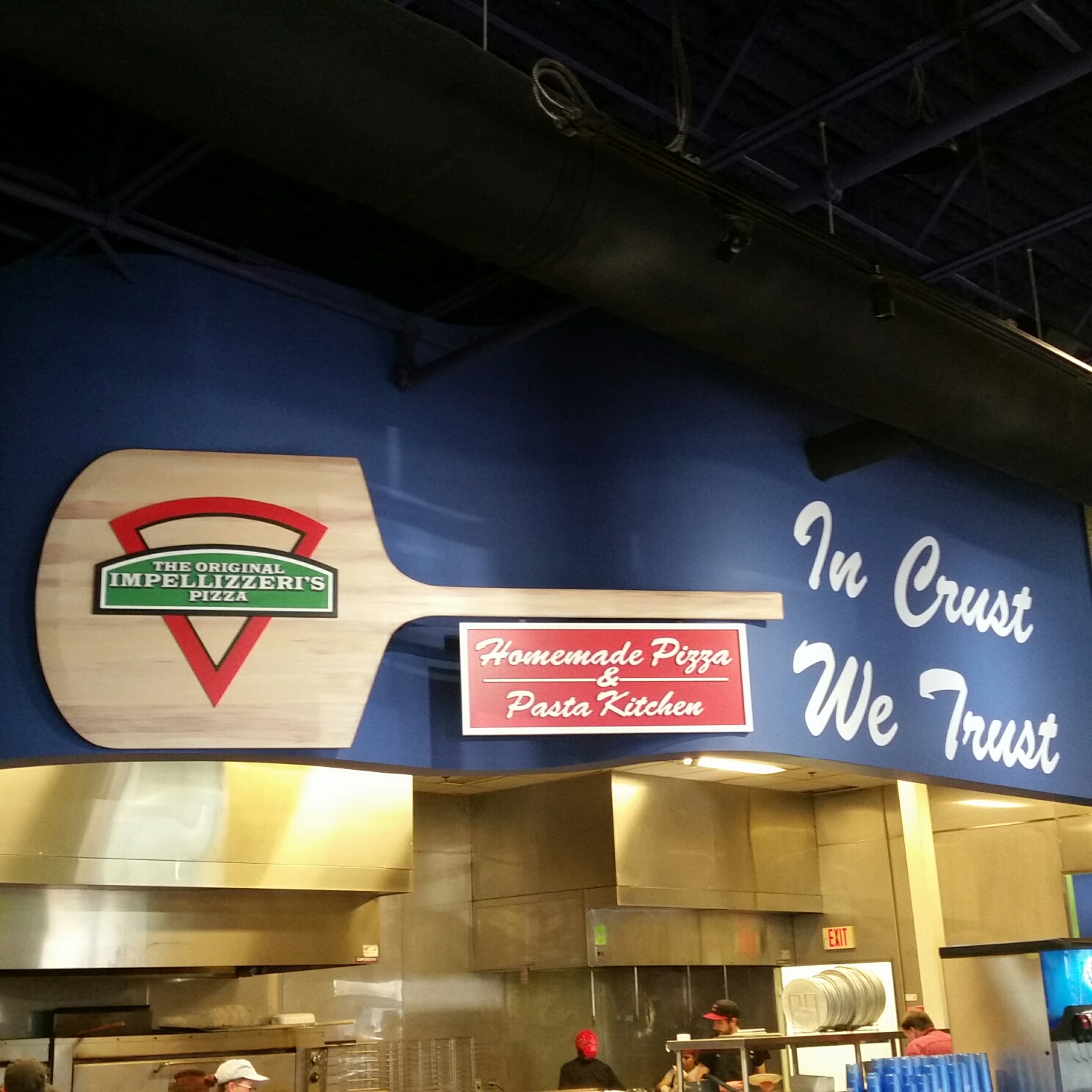 pizza restaurant wall design