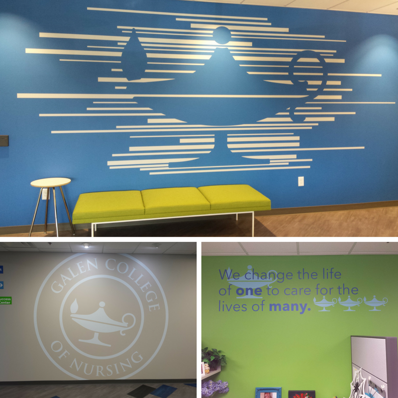 galen college of nursing wall graphics