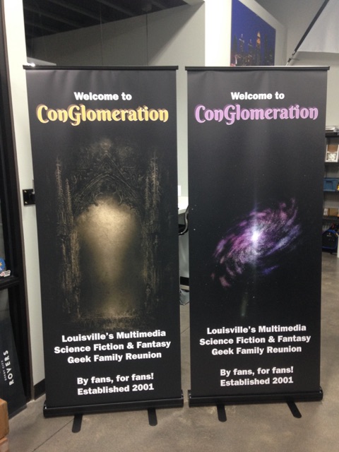 conglomeration standing banners