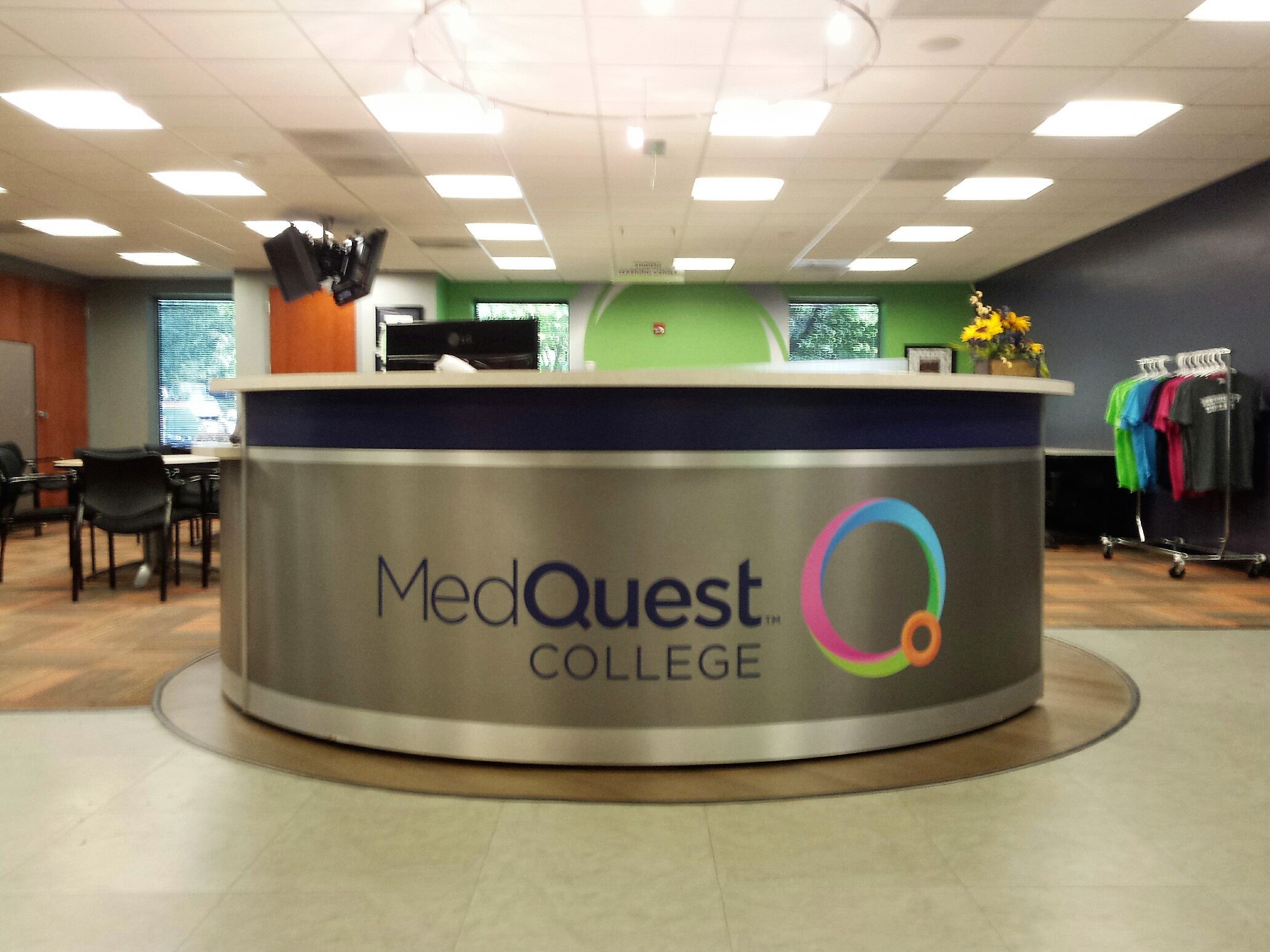 Decal created for desk at MedQuest College