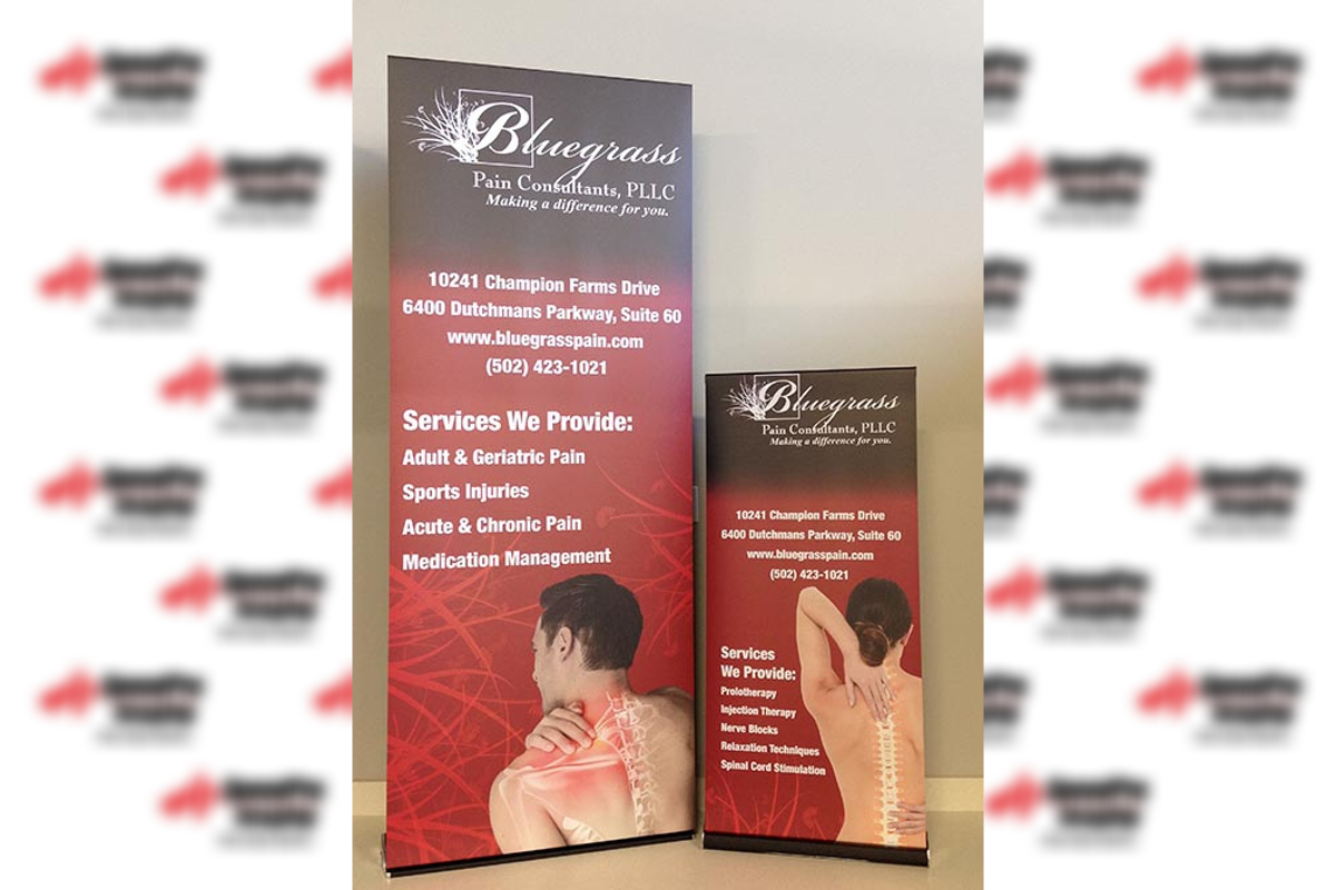 bluegrass pain consultants standing banners