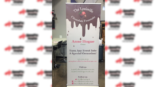 the louisville chocolate fountain standing banner