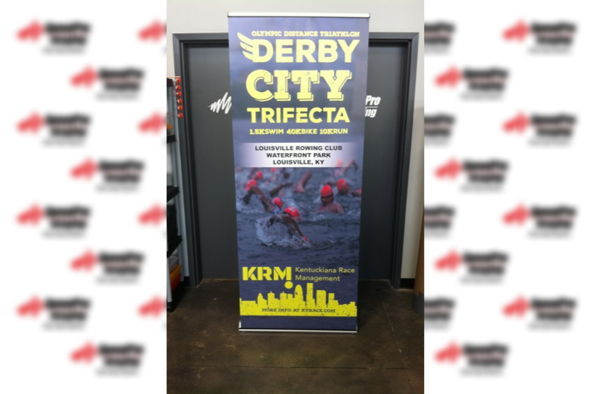 derby city trifecta standing banner