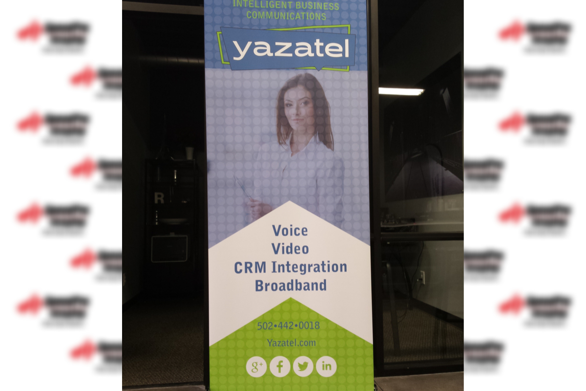 yazatel standing banner
