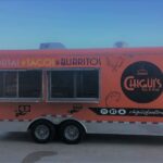 chiguis food truck trailer wrapped in vinyl mangolia tx