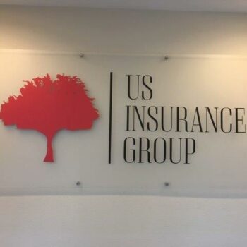 us insurance printed acrylic signage magnolia tx