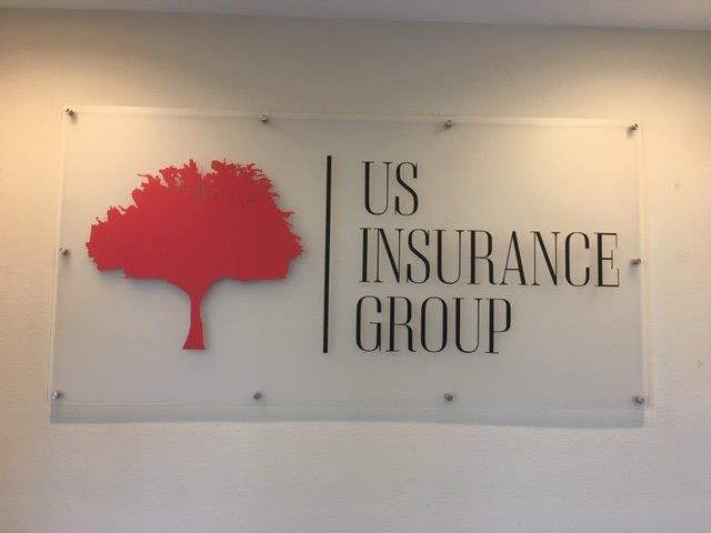 us insurance printed acrylic signage magnolia tx