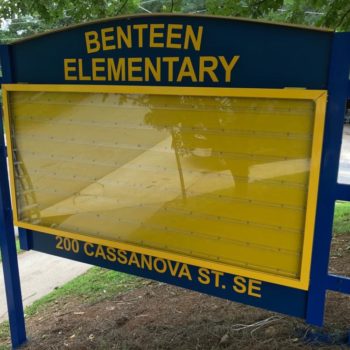 Benteen Elementary Sign