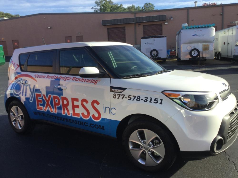 Express Inc car wrap