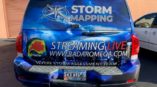 Storm mapping wrapped van