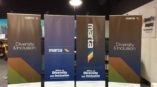 Four Marta Retractable banners