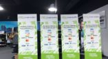 Green retractable banners