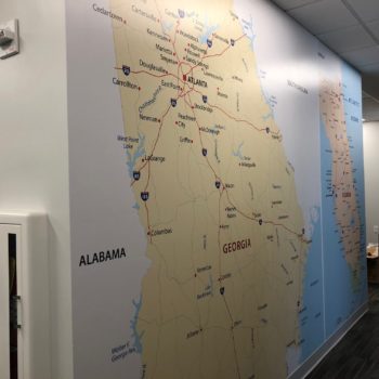 Georgia Map wall design